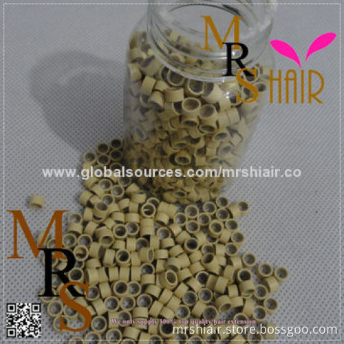 Large Size 50*32*30 1# Jet Black Color Silicon Aluminum Beads Micro Link Hair Tubes Loop Ring
